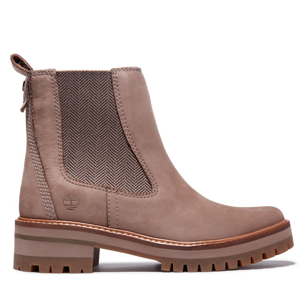 Timberland Chelsea Μποτακια Γυναικεια Γκρι - Courmayeur Valley - Greece 5026847-OT